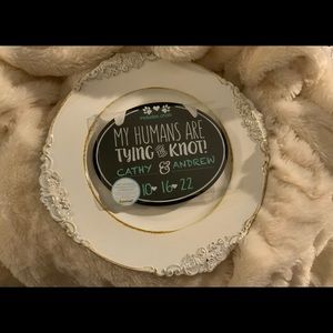 Pet Wedding Announcement Chalkboard    NWT